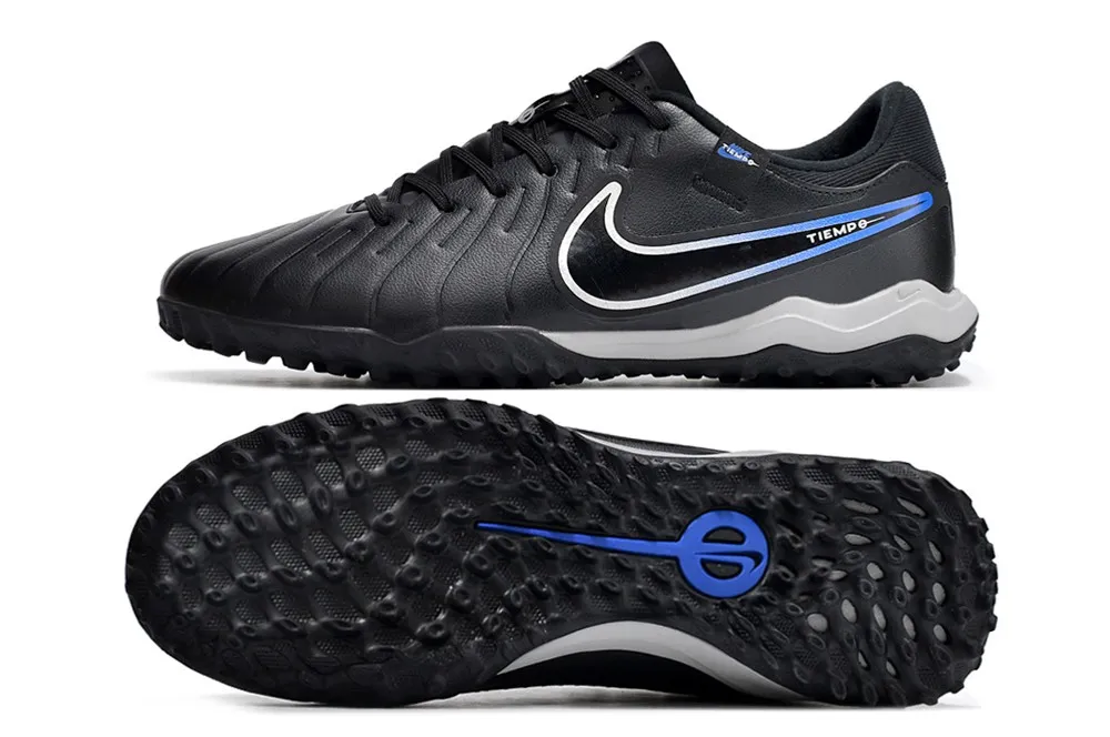 Nike Tiempo Legend 10 Academy Turf Shadow - Black/Chrome/Hyper Royal