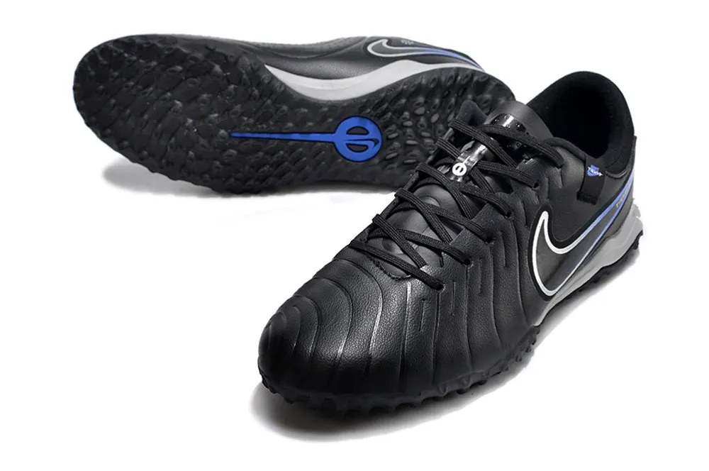 Nike Tiempo Legend 10 Academy Turf Shadow - Black/Chrome/Hyper Royal