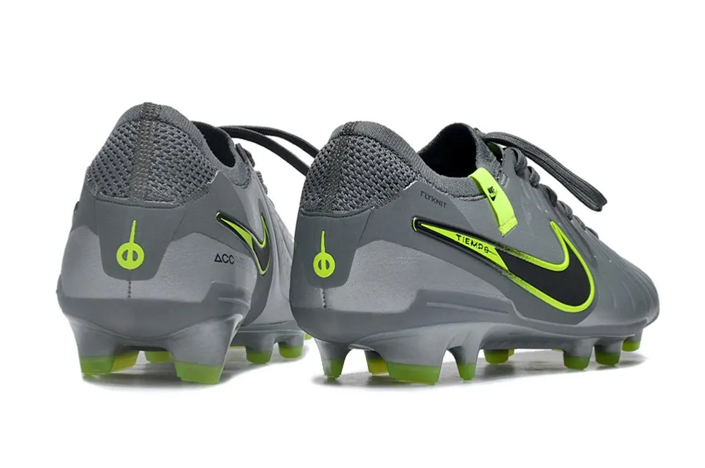 Nike Tiempo Legend 10 Elite FG Chrome R9 Concept - Chrome Grey/Green/Black