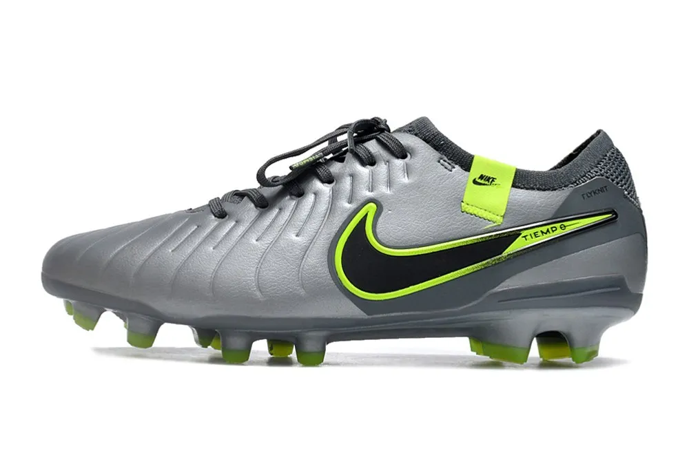 Nike Tiempo Legend 10 Elite FG Chrome R9 Concept - Chrome Grey/Green/Black