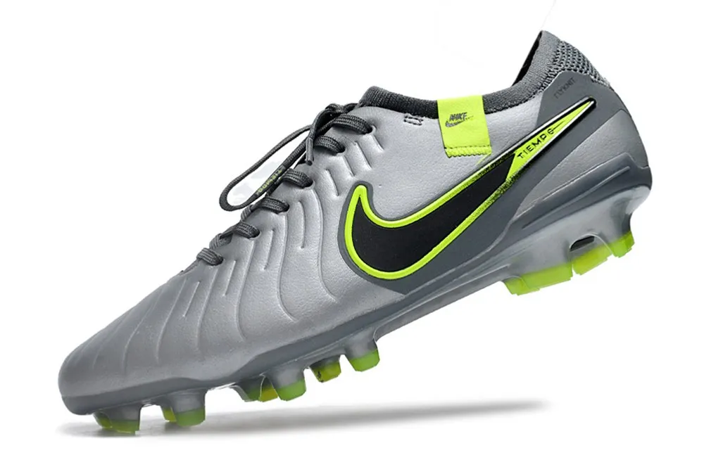 Nike Tiempo Legend 10 Elite FG Chrome R9 Concept - Chrome Grey/Green/Black