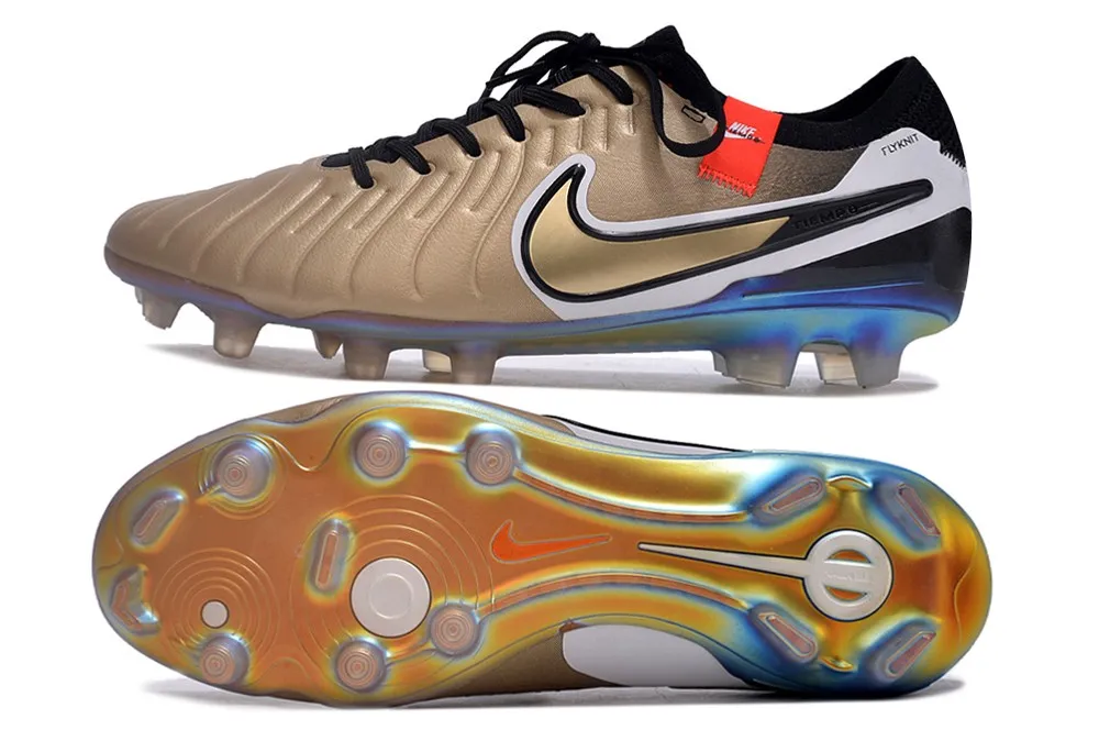 Nike Tiempo Legend 10 Elite FG Golden Touch - Metallic Gold Silk/Black/Total Crimson/Metallic Gold Coin