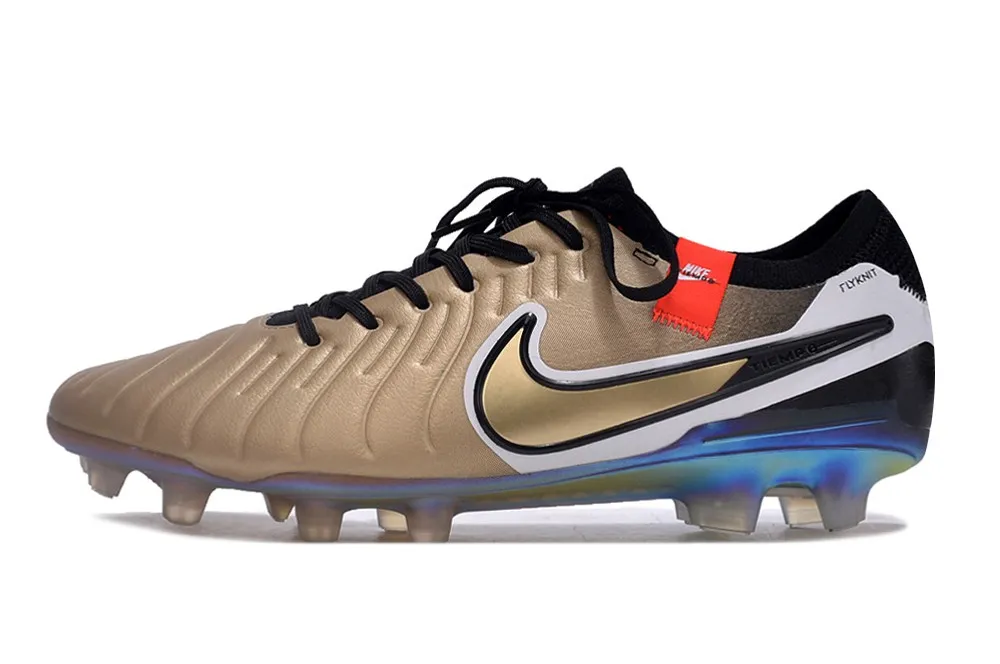 Nike Tiempo Legend 10 Elite FG Golden Touch - Metallic Gold Silk/Black/Total Crimson/Metallic Gold Coin