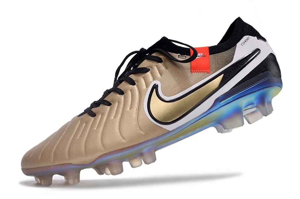 Nike Tiempo Legend 10 Elite FG Golden Touch - Metallic Gold Silk/Black/Total Crimson/Metallic Gold Coin