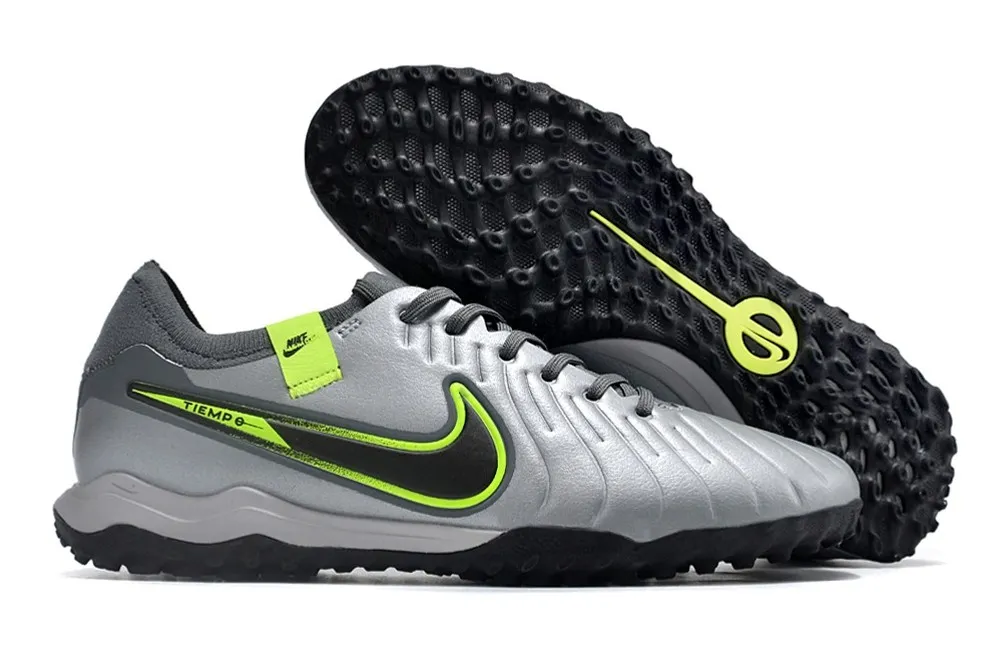 Nike Tiempo Legend 10 Pro Turf Chrome R9 Concept - Chrome Grey/Green/Black