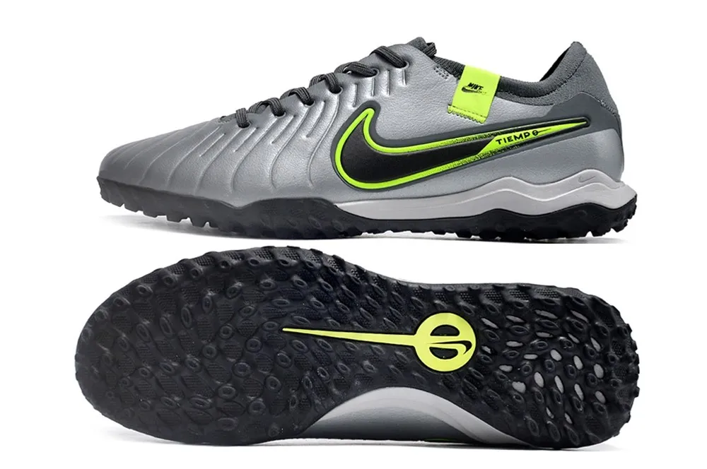 Nike Tiempo Legend 10 Pro Turf Chrome R9 Concept - Chrome Grey/Green/Black