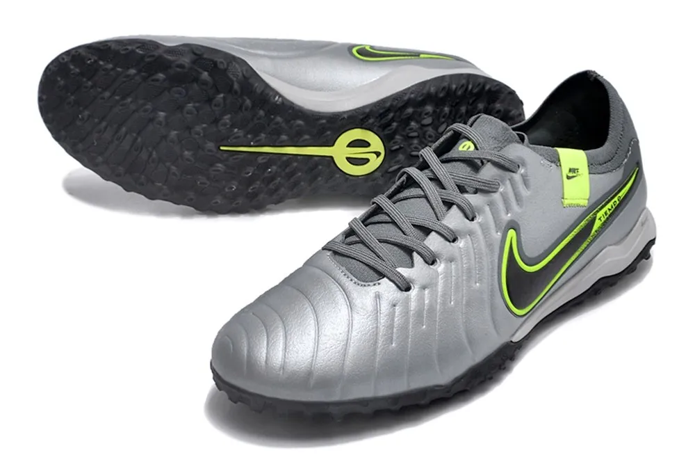 Nike Tiempo Legend 10 Pro Turf Chrome R9 Concept - Chrome Grey/Green/Black