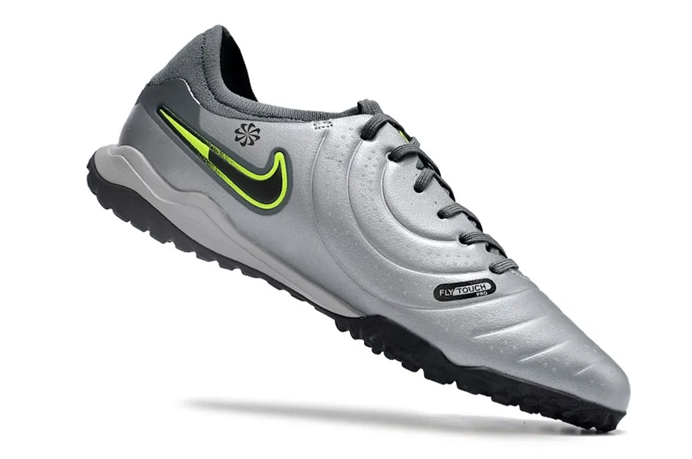 Nike Tiempo Legend 10 Pro Turf Chrome R9 Concept - Chrome Grey/Green/Black