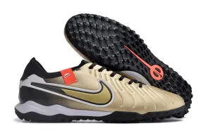 Nike Tiempo Legend 10 Pro Turf Golden Touch - Metallic Gold Silk/Black/Total Crimson/Metallic Gold Coin