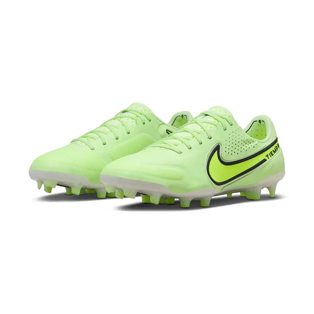 Nike Tiempo Legend 9 Elite FG Soccer Shoe- Barely Volt/Volt/Summit White