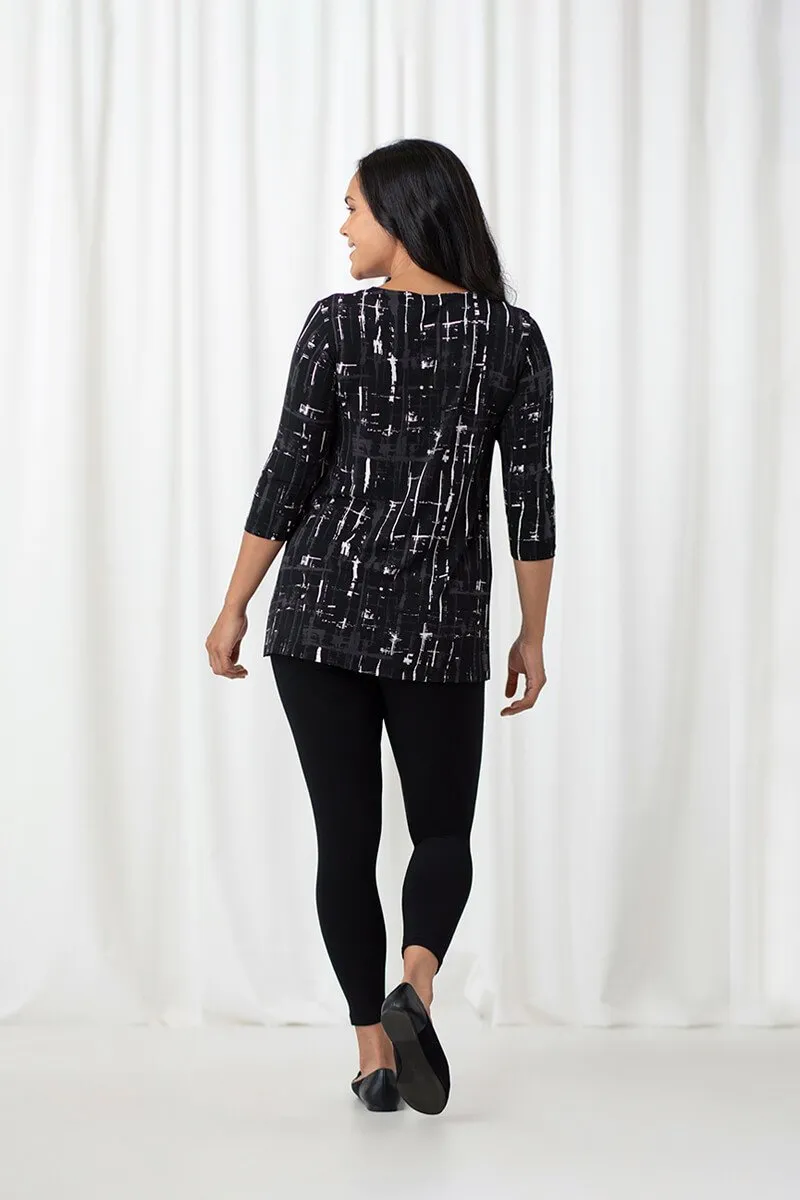 Nu Ideal Tunic | Drifting Lines Black