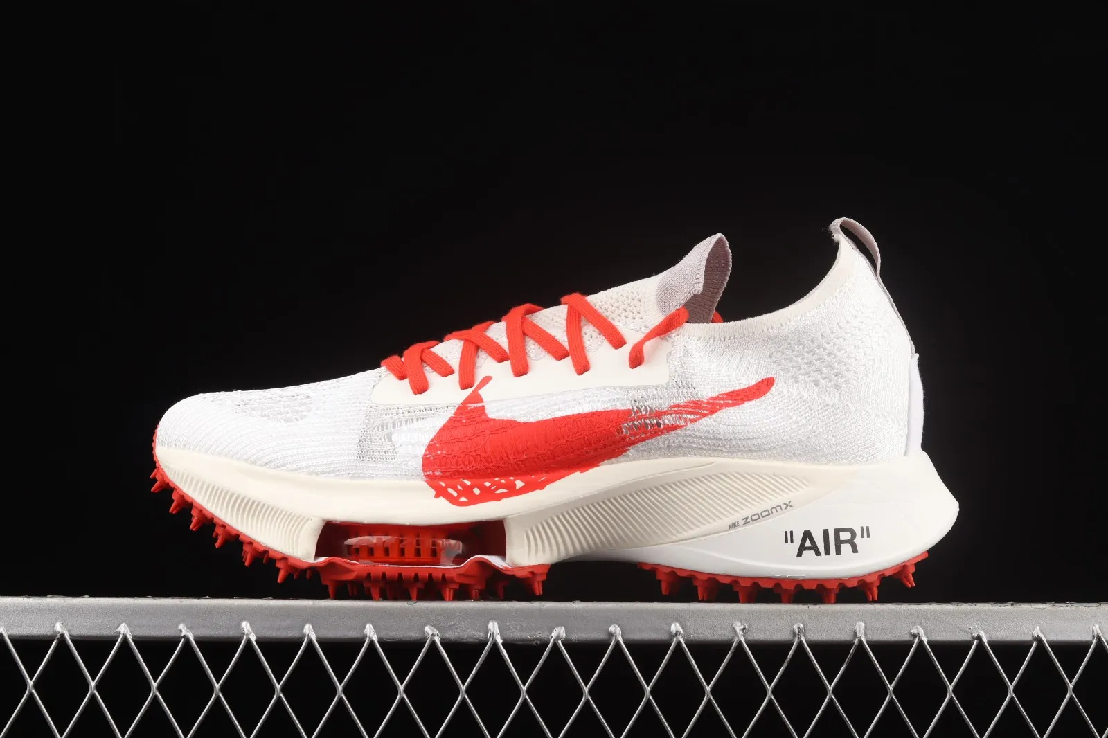 Off-White x Nike Air Zoom Tempo Next% White Gym Red CV0697-002