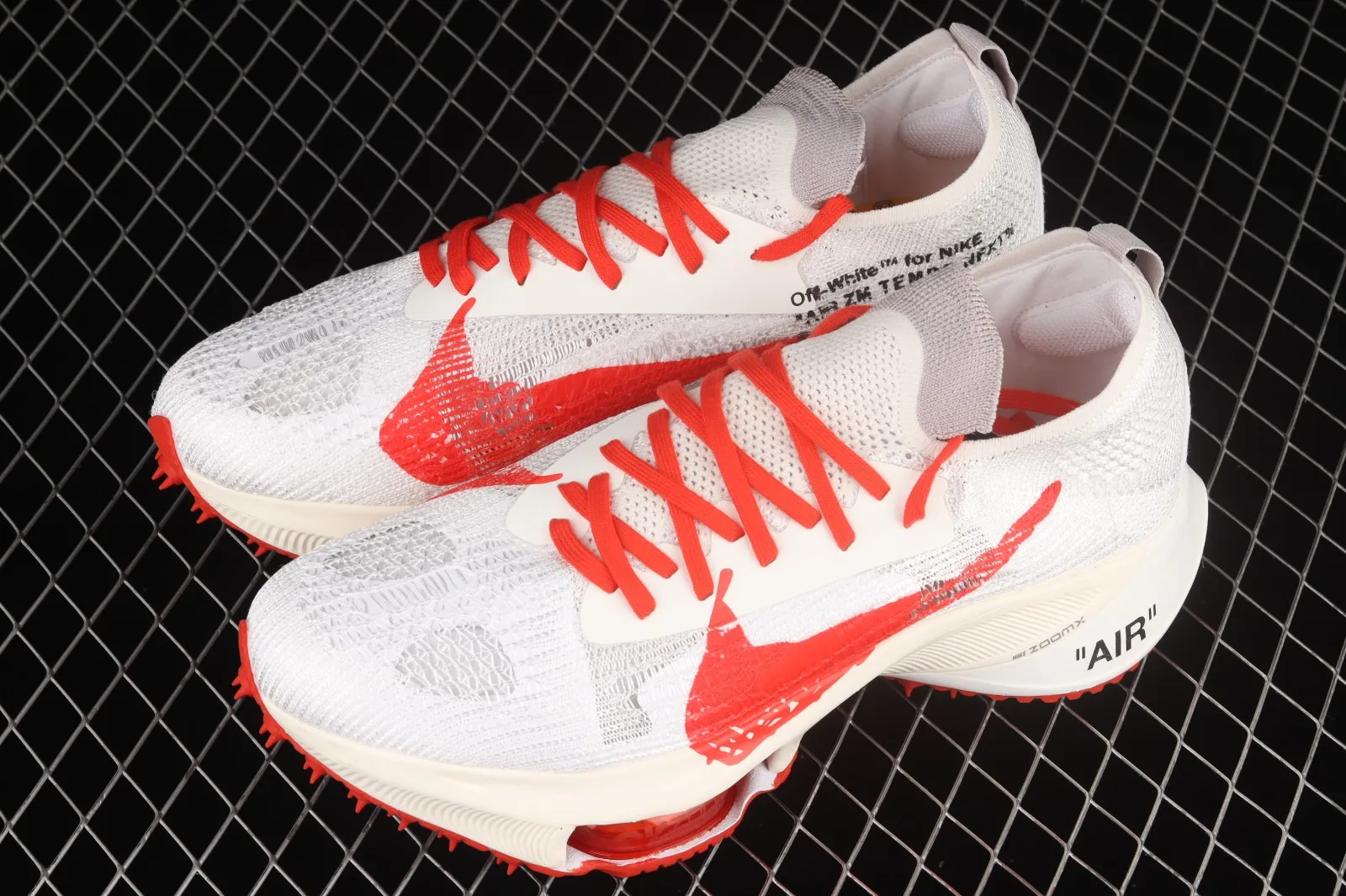 Off-White x Nike Air Zoom Tempo Next% White Gym Red CV0697-002