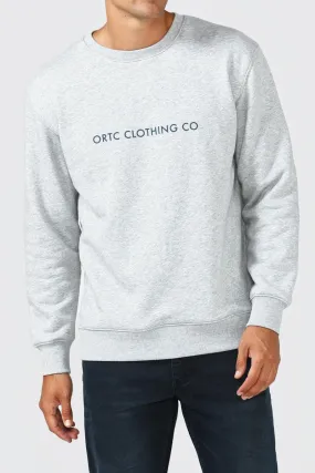 Ortc MENS FLEECE LOGO CREW - GREY MARLE