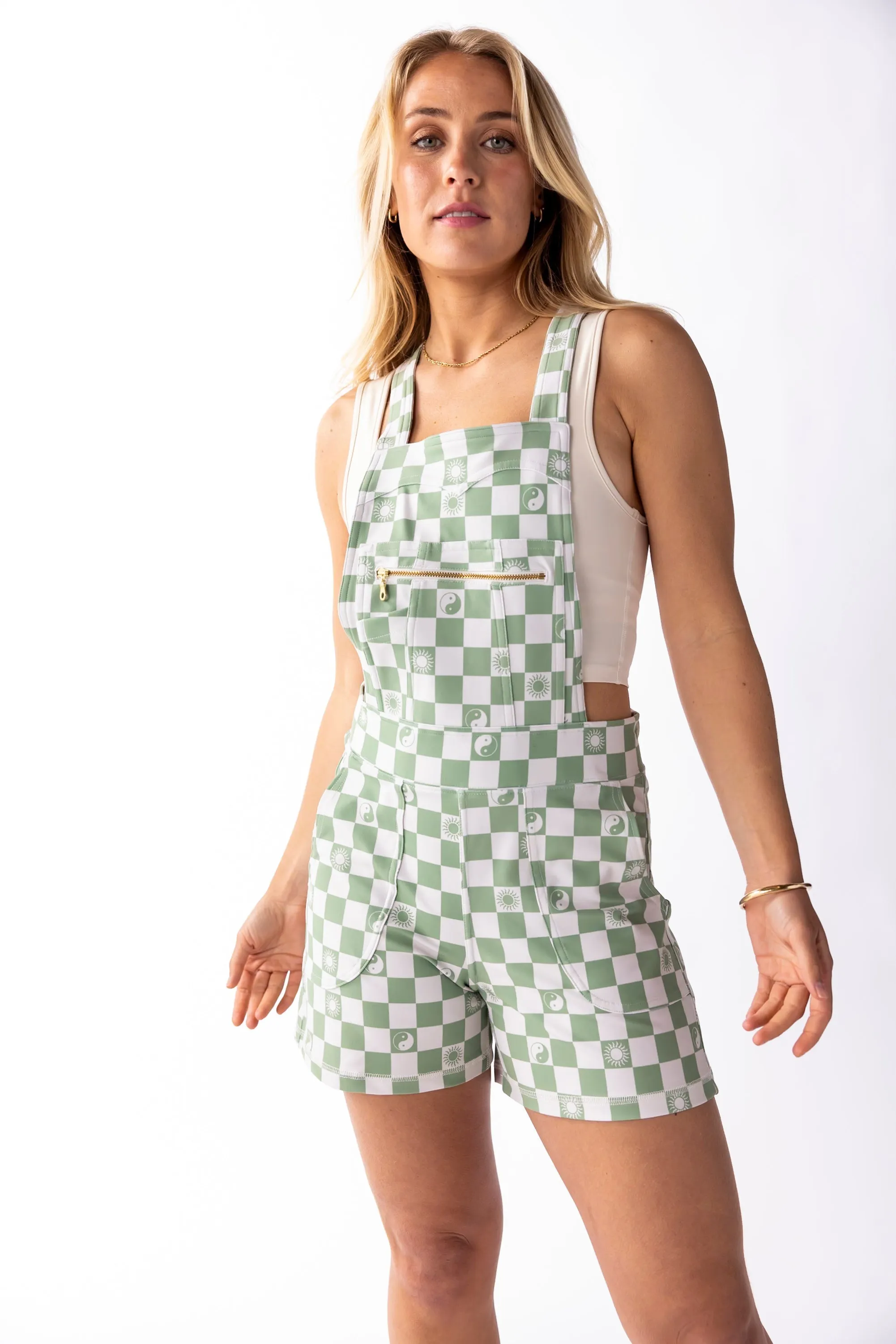 Overall Romper - Checkers