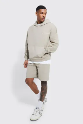 Oversized Premium Boxy Short Tracksuit | boohooMAN UK