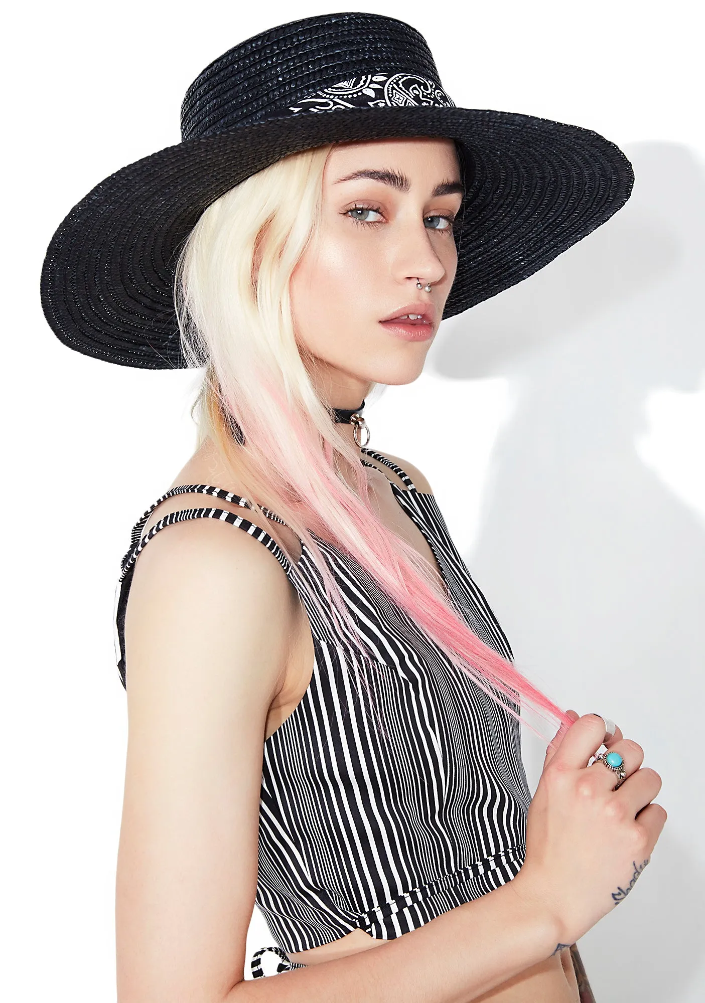 Paisley Alley Wide Brim Hat-