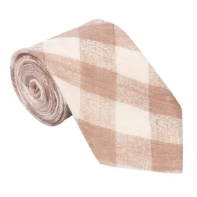 Pashtush Mens  Necktie, Soft And Luxurious, Paisley Checks, Free Size, Beige