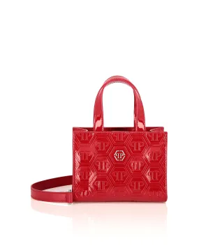 Patent Leather Small Handle Bag Monogram