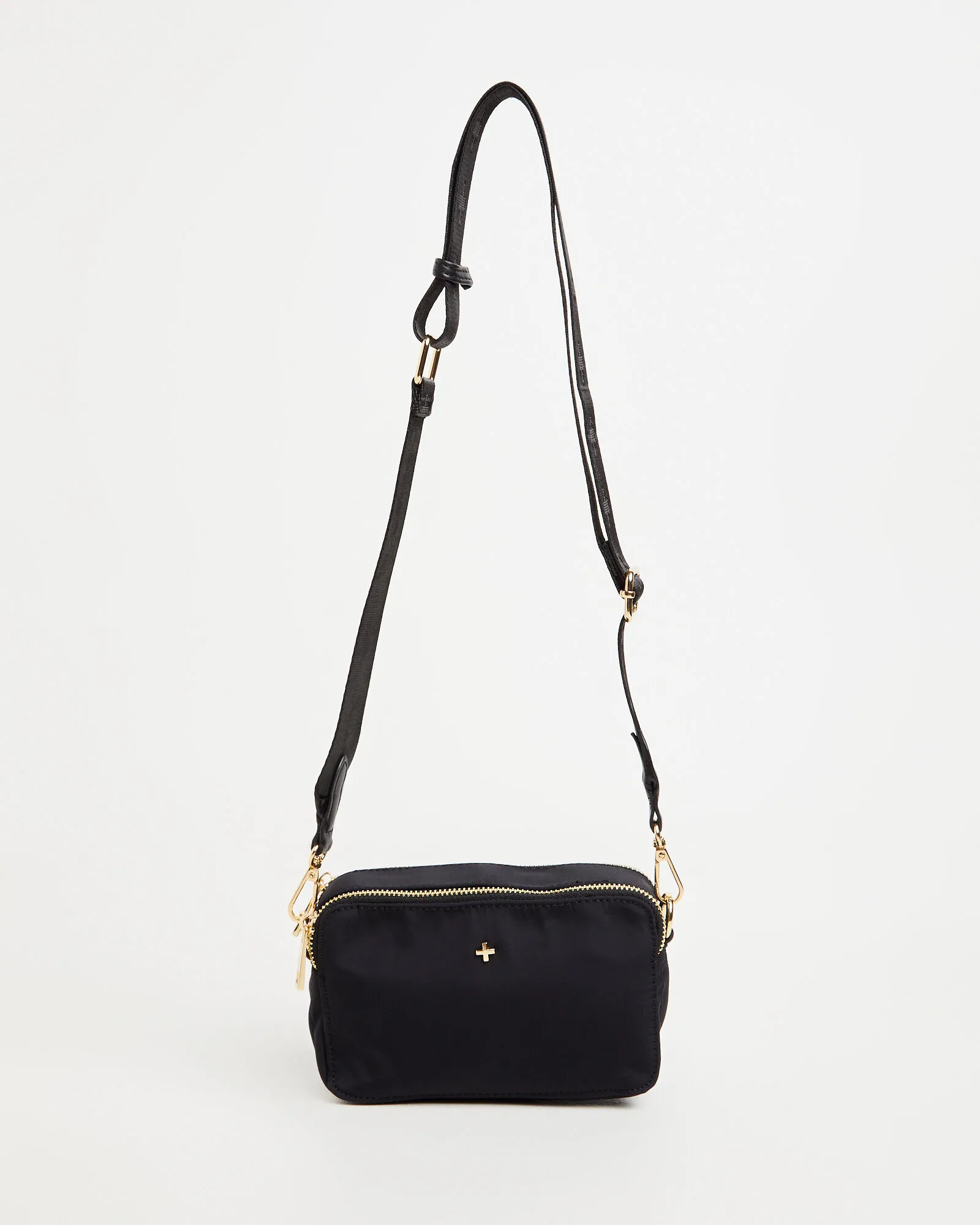 Peta + Jain Laroi Cross Body bag in Black Nylon Gold