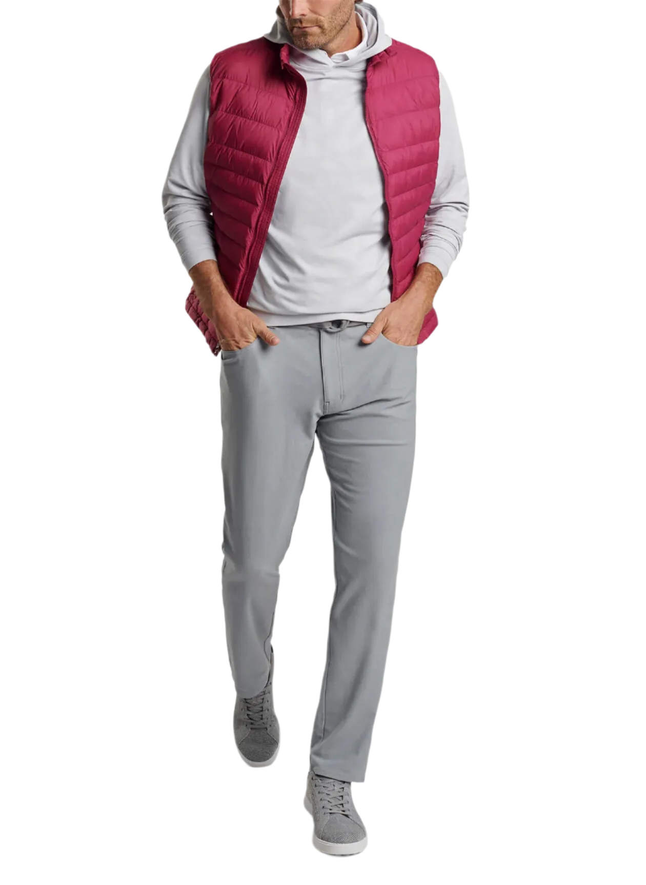 Peter Millar - Men's All Course Vest - Pomegranate