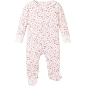 Petite Plume Pima Cotton Romper, Dorset Floral