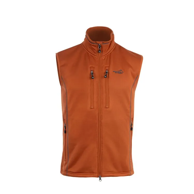 Powerfleece Vest Men Burnt Orange