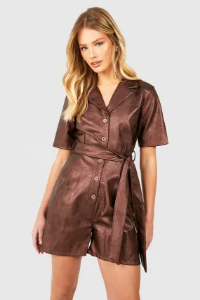 Pu Utility Romper