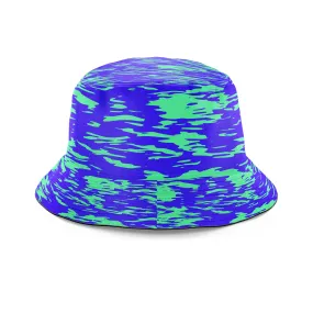 Purple Mint Rave Zebra Stripe Bucket Hat