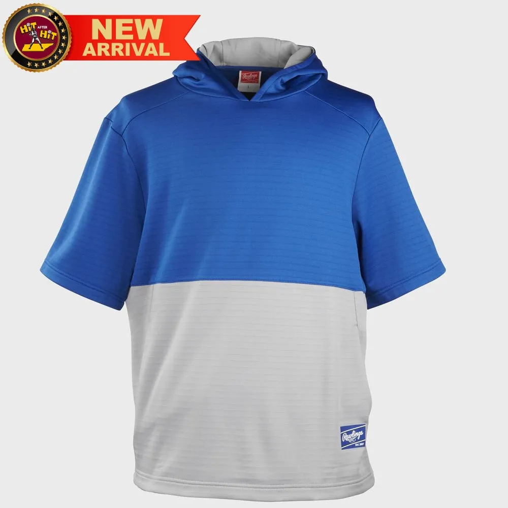 RAWLINGS COLORSYNC SHORT-SLEEVE HOODIE: RSFH ROYAL