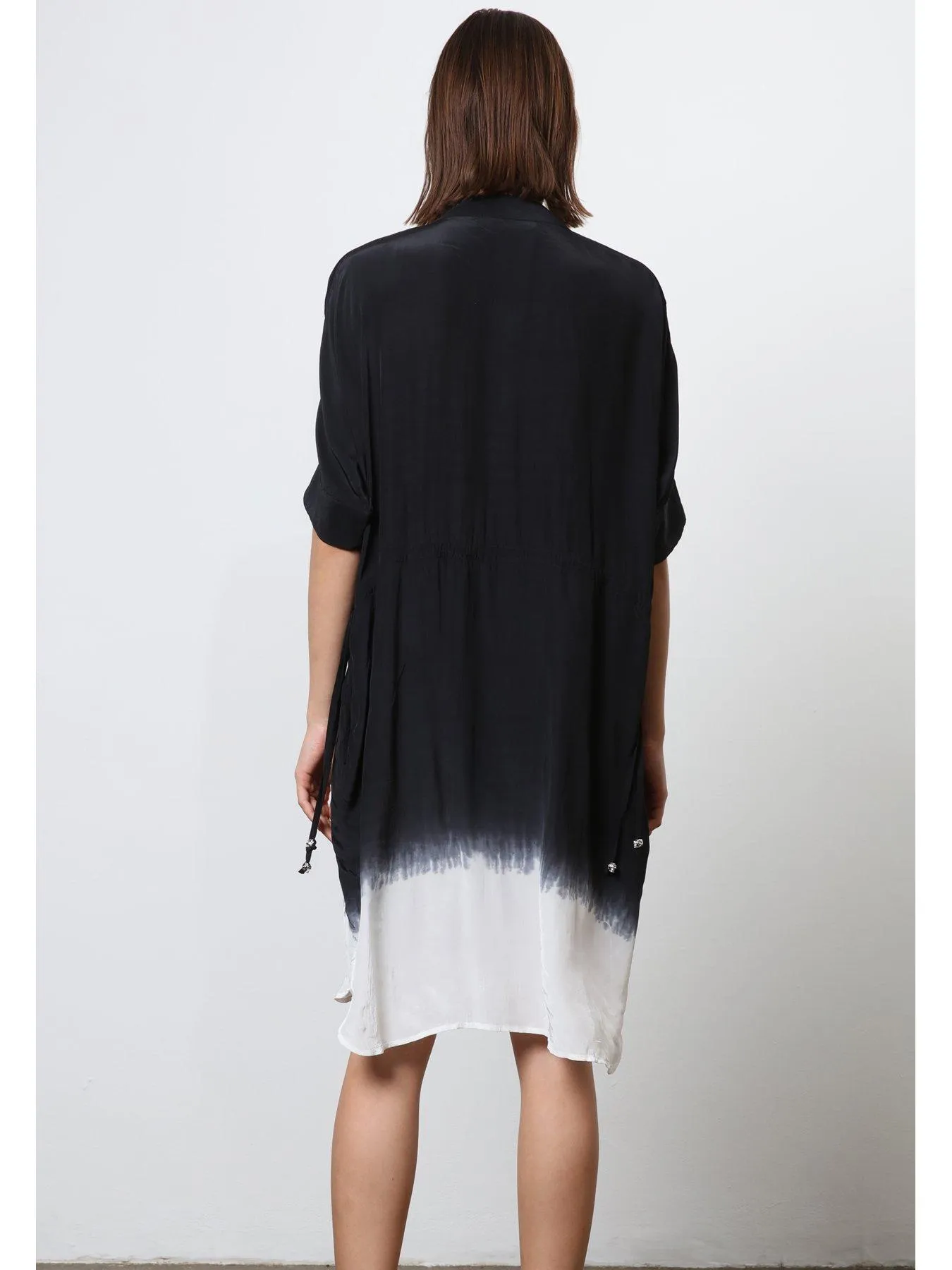 Religion Tunic Shirt Dress - Black