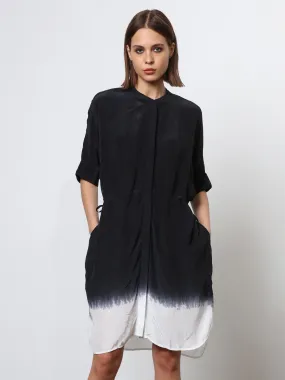 Religion Tunic Shirt Dress - Black