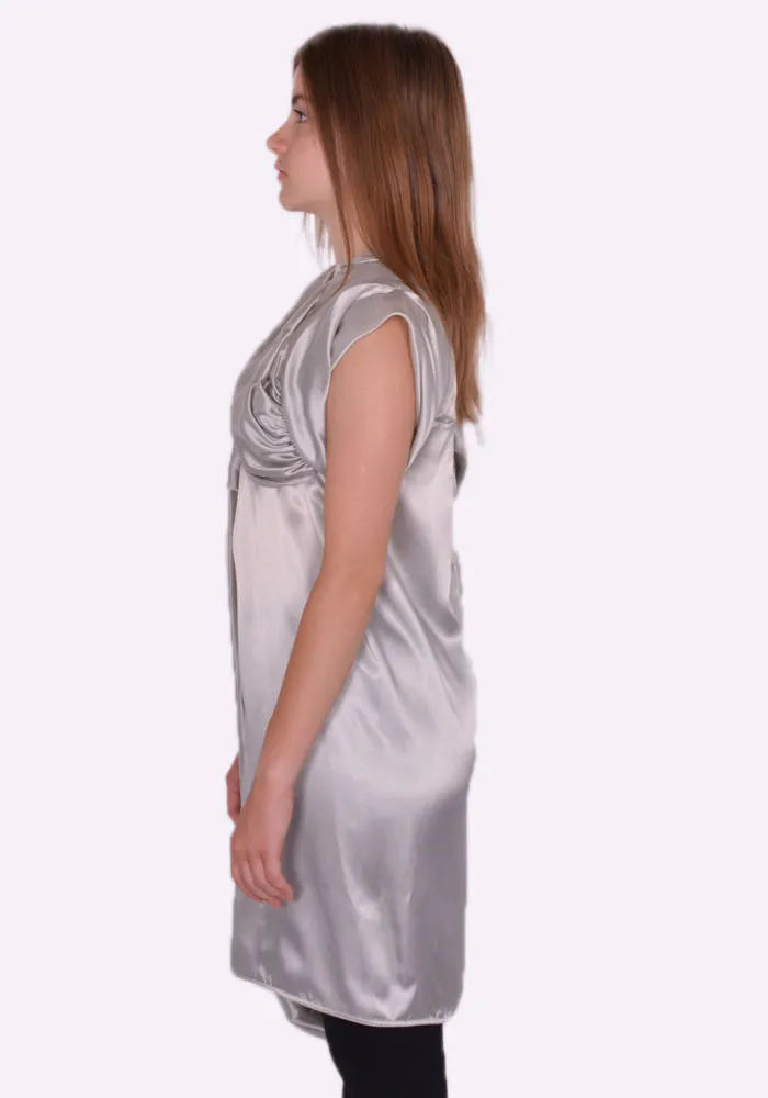 RICK OWENS RP02B6141 O CORNETTO TUNIC DRESS PEARL