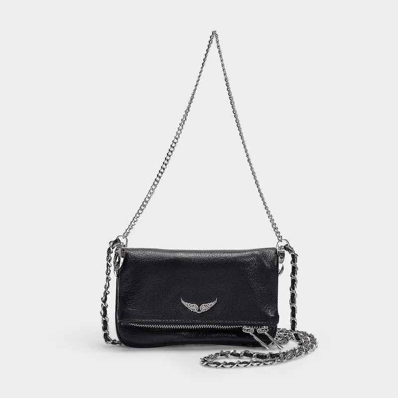 Rock Nano Hobo Bag - Zadig & Voltaire -  Black - Leather