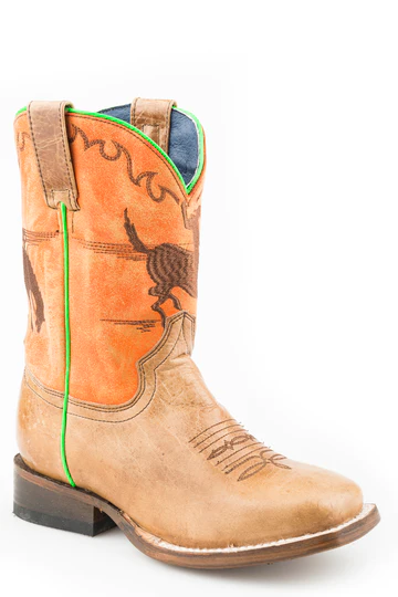 Roper Toddler Bucking Bronc Leather Boot