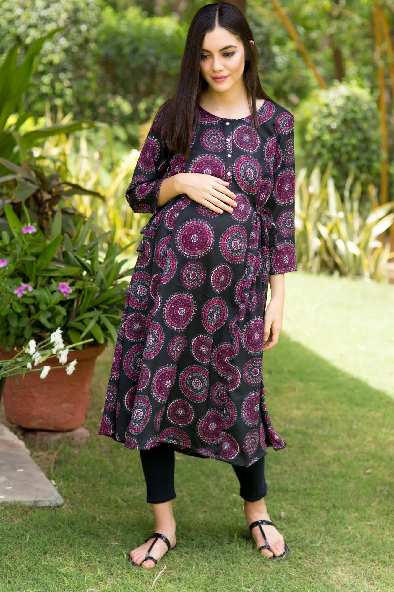 Royal Symmetrical Maternity & Nursing Kurta