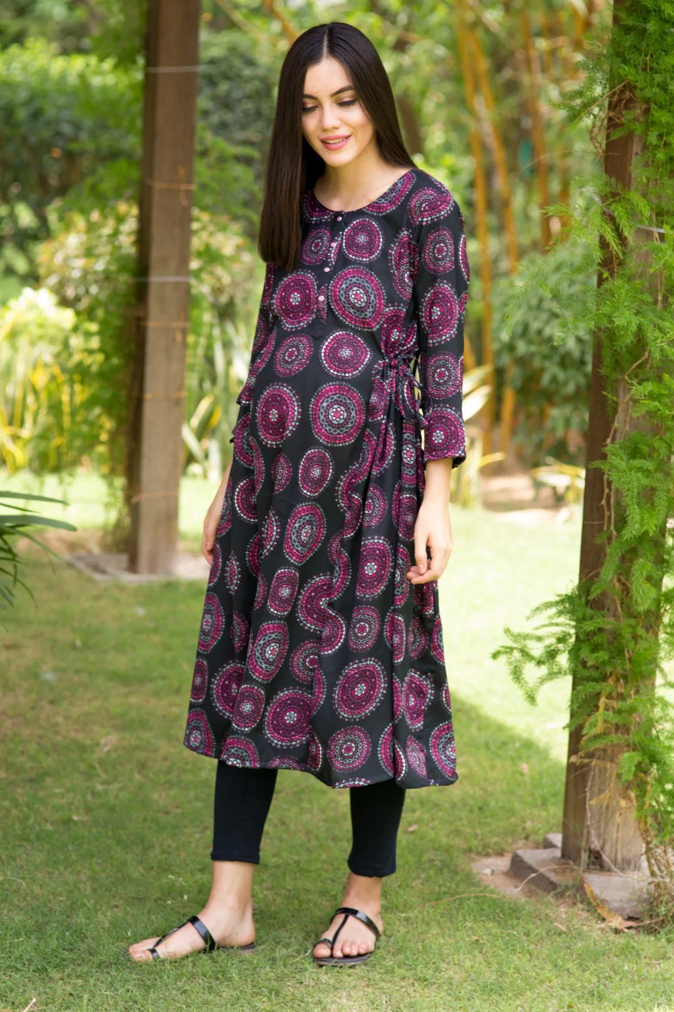 Royal Symmetrical Maternity & Nursing Kurta