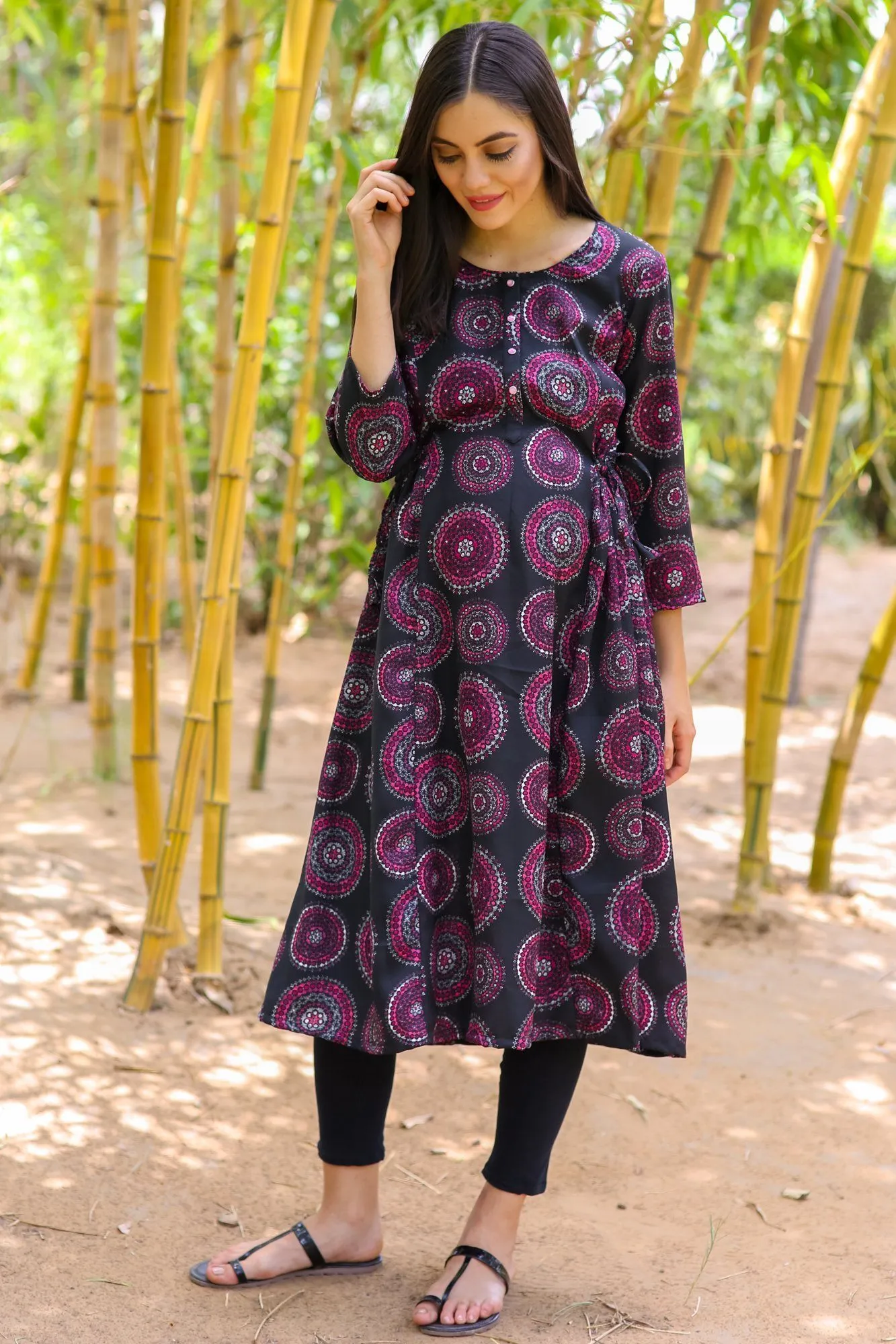 Royal Symmetrical Maternity & Nursing Kurta