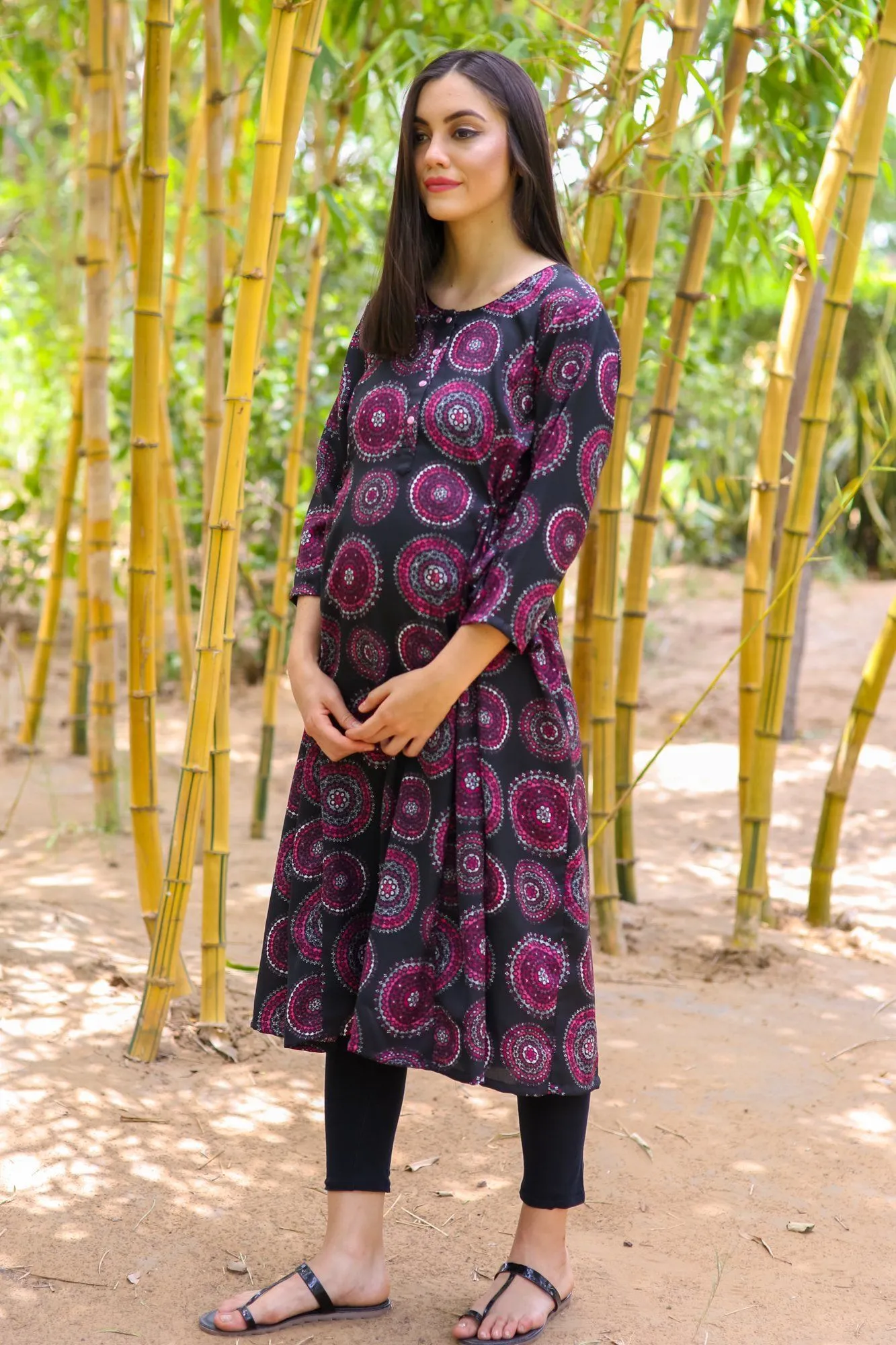 Royal Symmetrical Maternity & Nursing Kurta