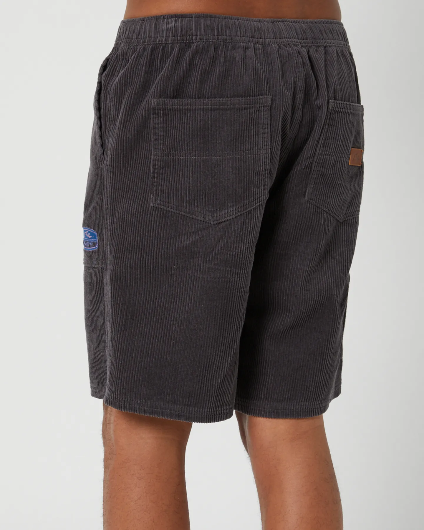 Rusty 8 Wale 20 Workwear Elastic Short - Coal | SurfStitch