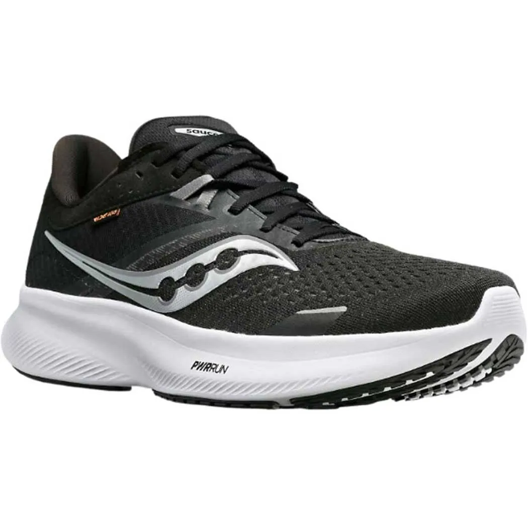 Saucony Ride 16 Running Shoe Black/ White (Women's)