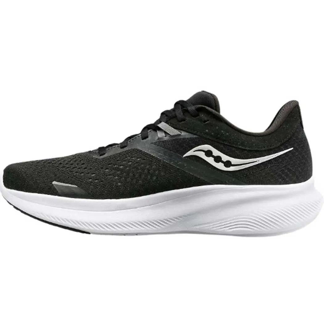 Saucony Ride 16 Running Shoe Black/ White (Women's)