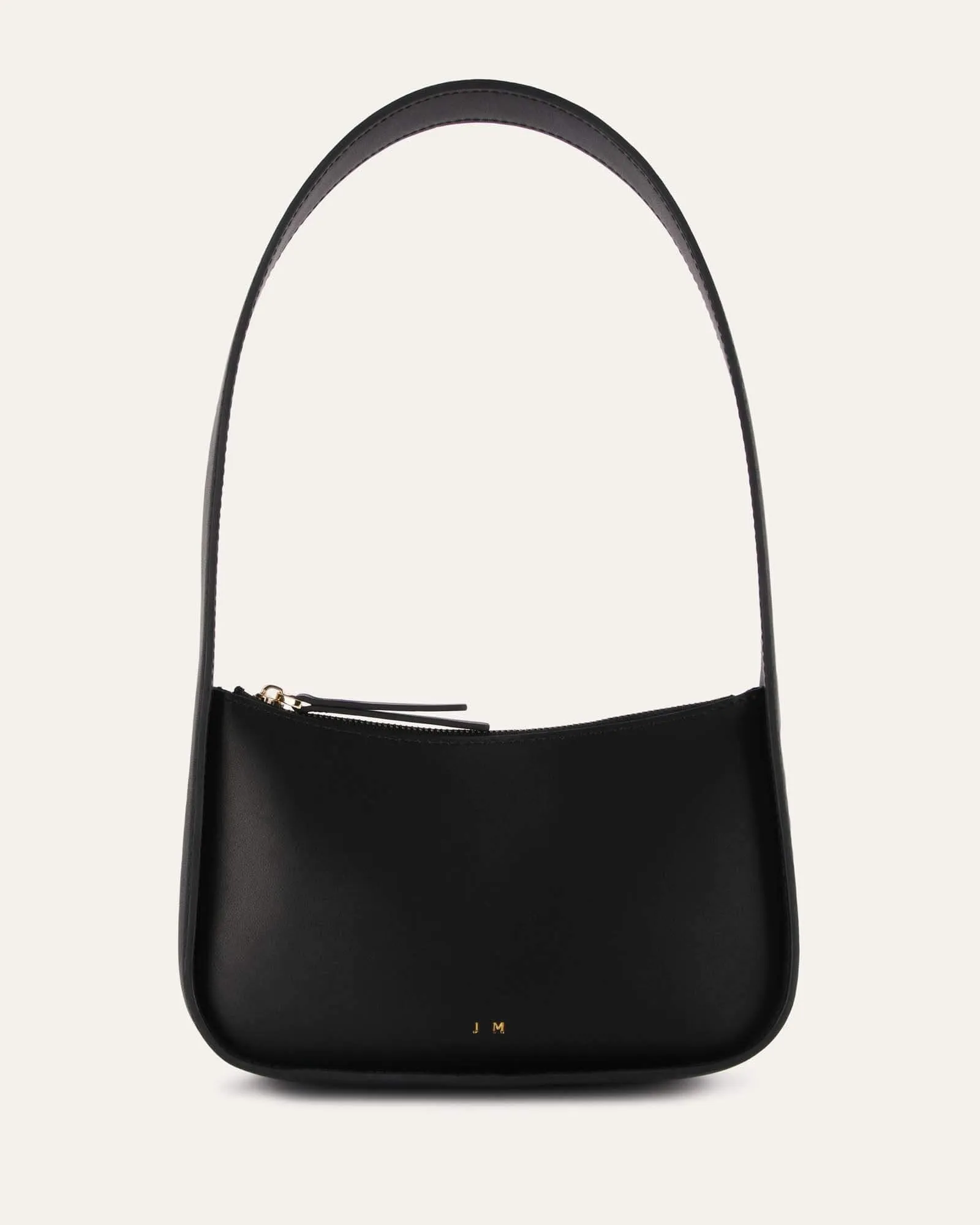 SCOUT SHOULDER BAG BLACK LEATHER