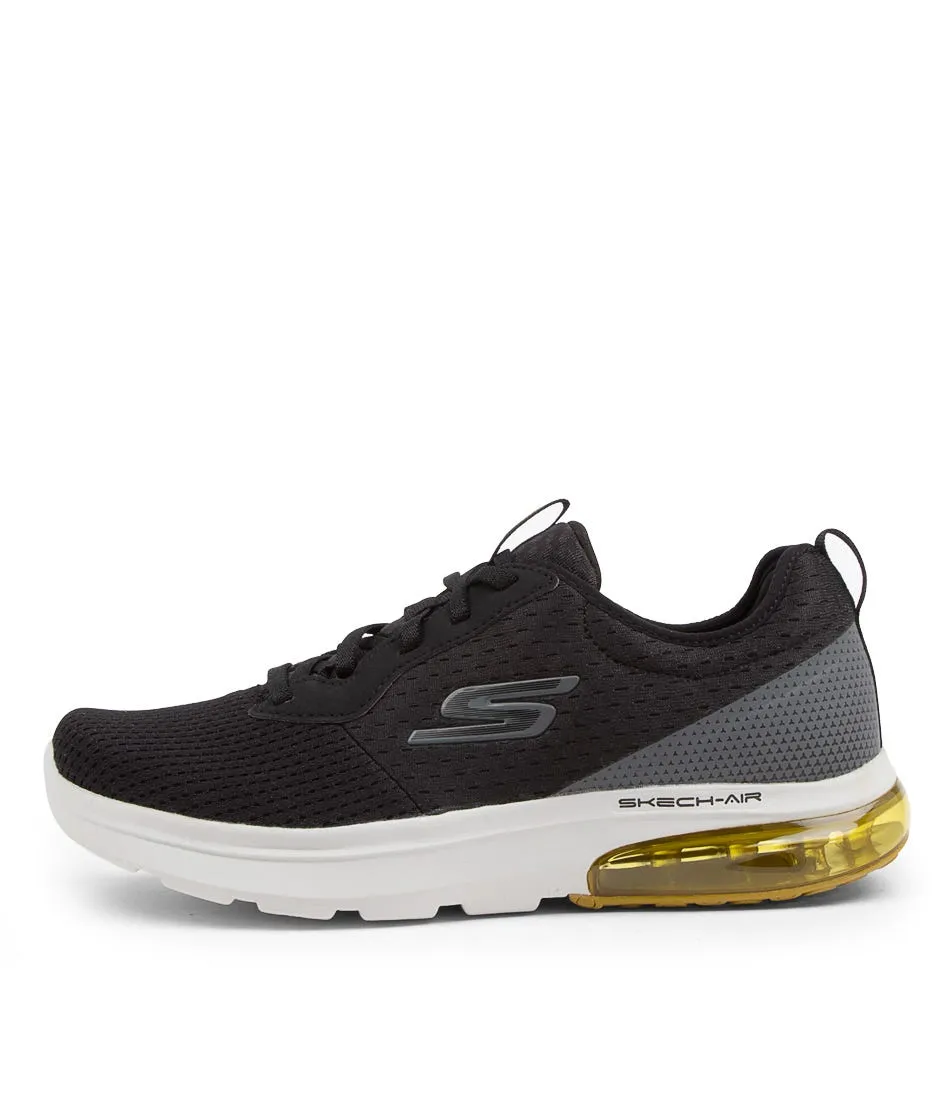 SKECHERS Go Walk Air 2.0 Black Yellow Sneakers