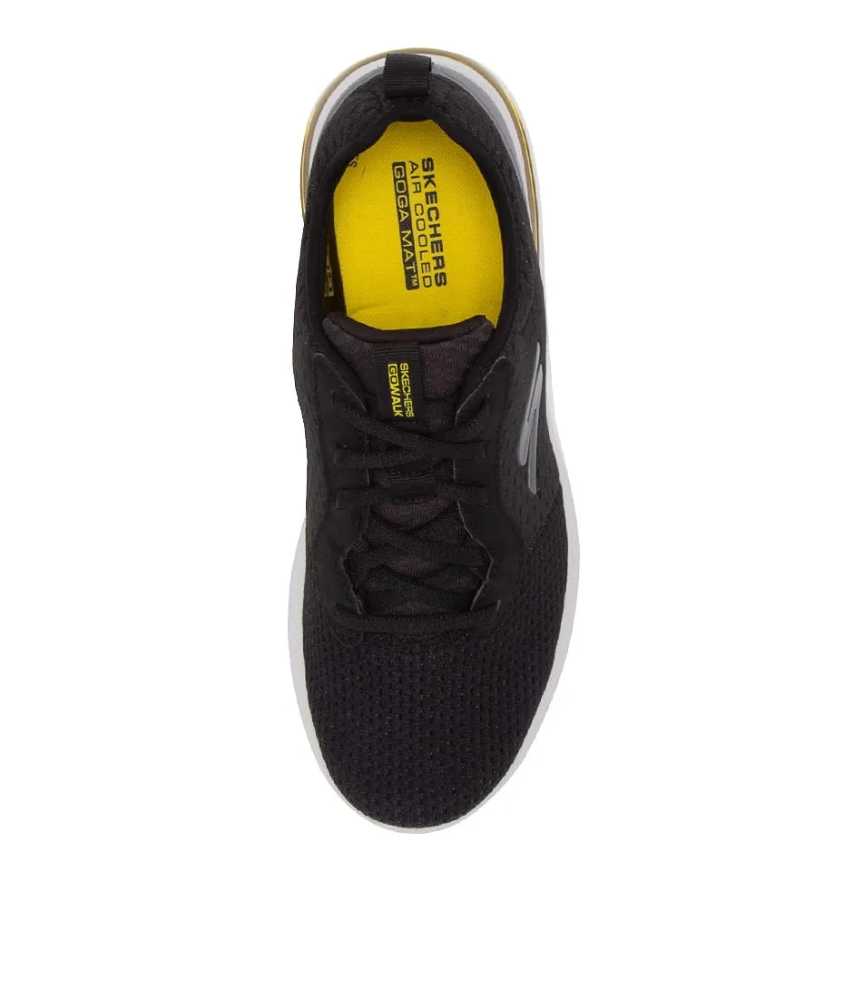 SKECHERS Go Walk Air 2.0 Black Yellow Sneakers