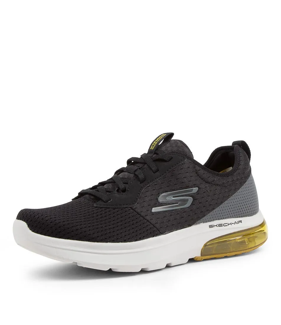 SKECHERS Go Walk Air 2.0 Black Yellow Sneakers