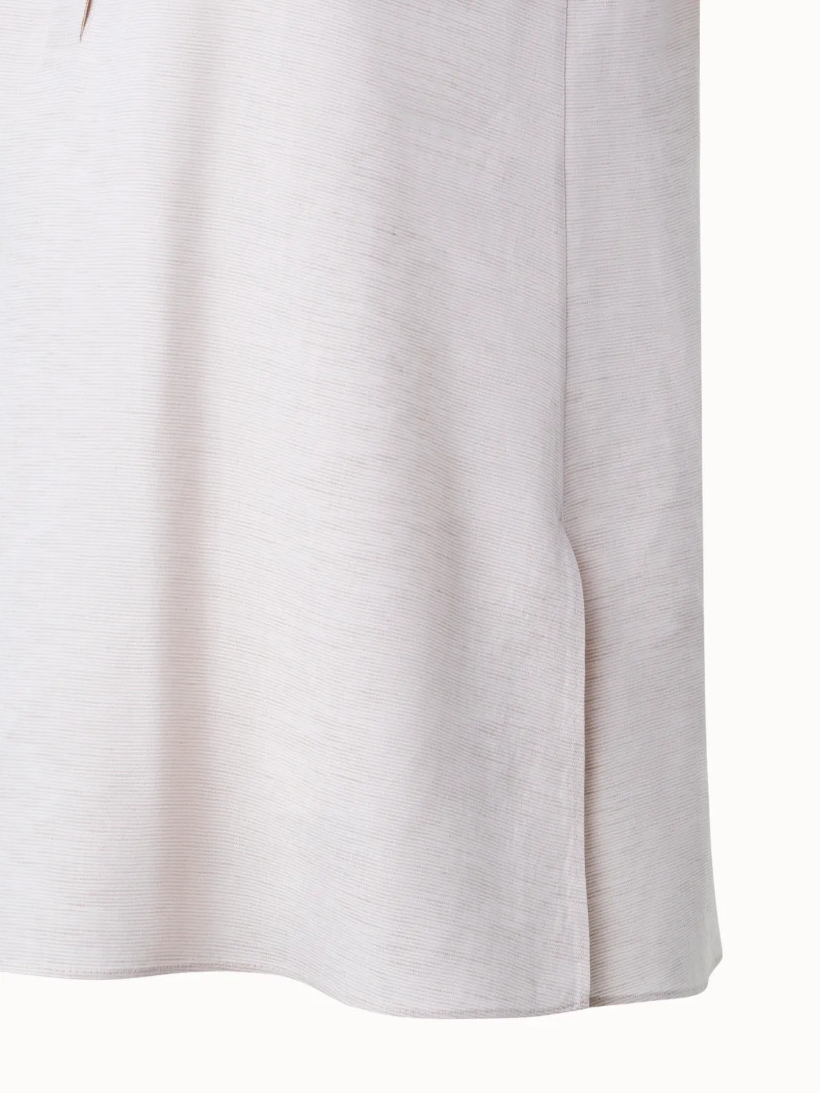 Sleevless Tunic Blouse in Stretch Linen