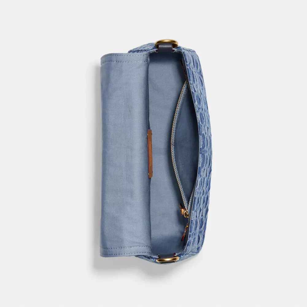 SOFT TABBY SHOULDER BAG IN SIGNATURE DENIM