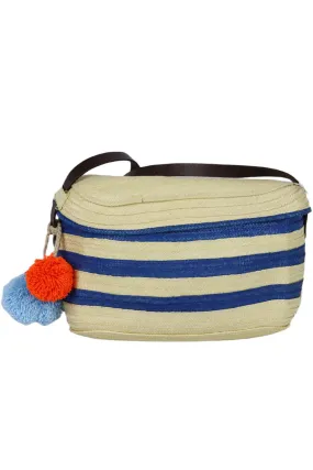 SOPHIE ANDERSON STRIPED RAFFIA SHOULDER BAG