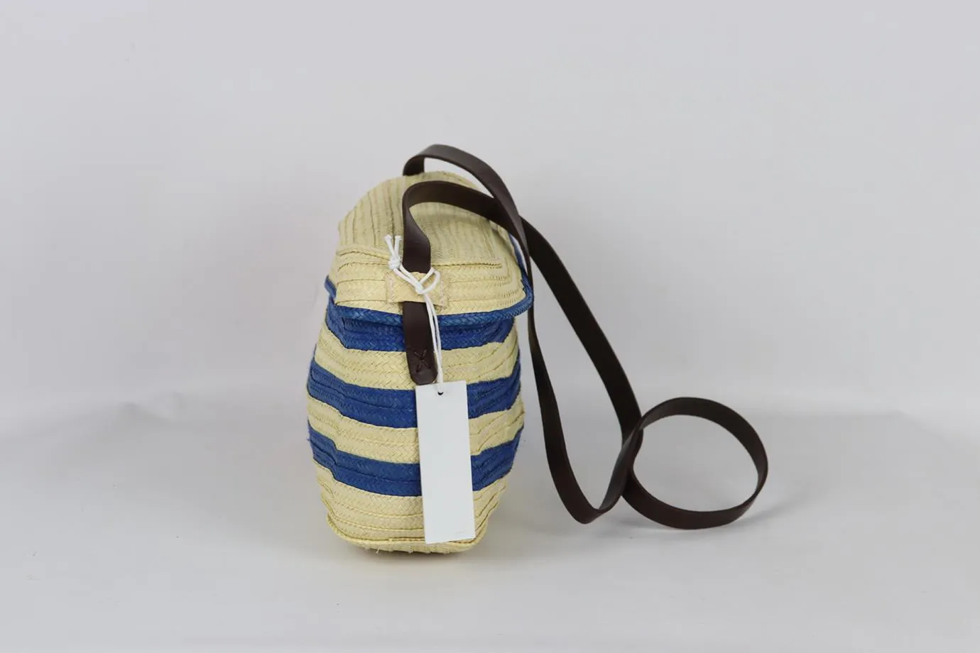 SOPHIE ANDERSON STRIPED RAFFIA SHOULDER BAG